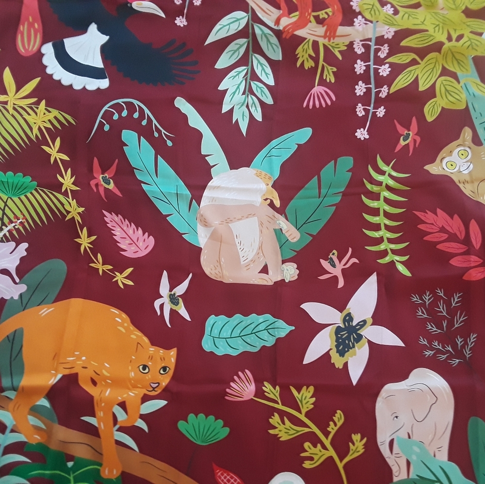 Borneo Silk Motives Scarf